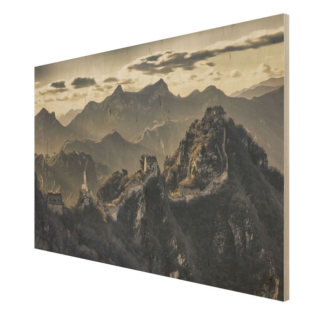 Cuadros vintage madera The Great Chinese Wall