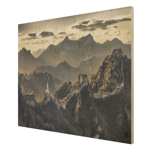 Cuadros vintage madera The Great Chinese Wall