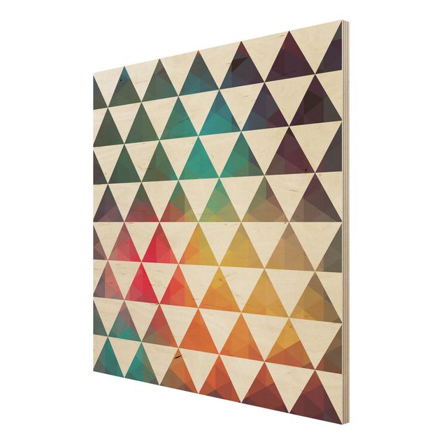 Cuadros de madera Wood Print - Colour Geometry