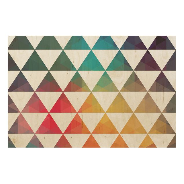 Cuadros Wood Print - Colour Geometry