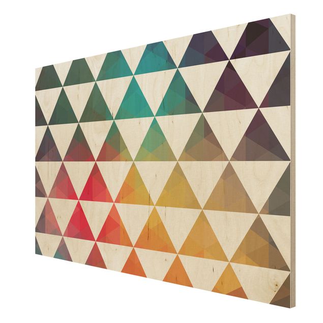 Cuadros en madera Wood Print - Colour Geometry