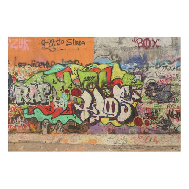 cuadros en madera con frases Graffiti