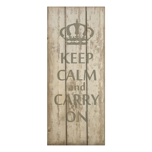 Cuadros de madera con frases No.RS183 Keep Calm And Carry On