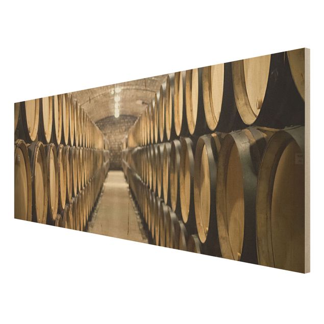 Cuadros en madera Wine cellar