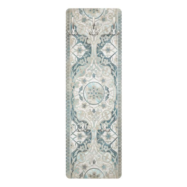 Perchero blanco Wood Panels Persian Vintage I