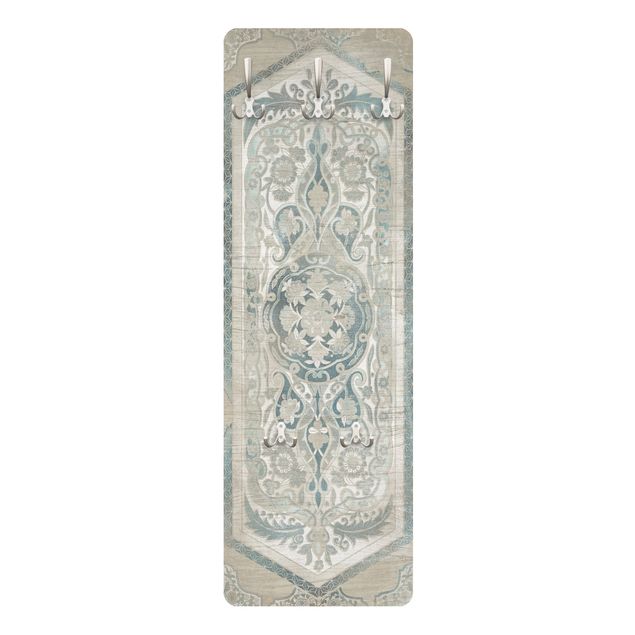 Perchero blanco Wood Panels Persian Vintage IV