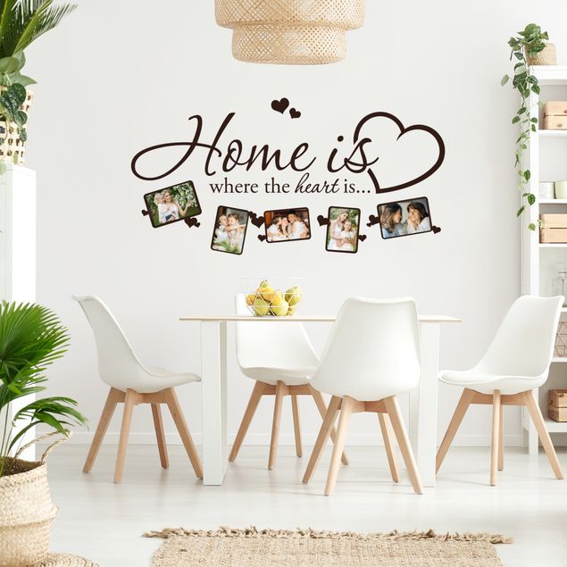 Vinilos de pared amor Home is where the heart is - Picture Frame