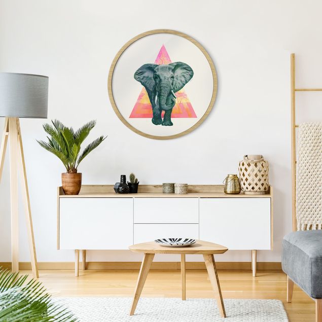 Cuadros famosos Illustration Elephant Triangle Drawing Background