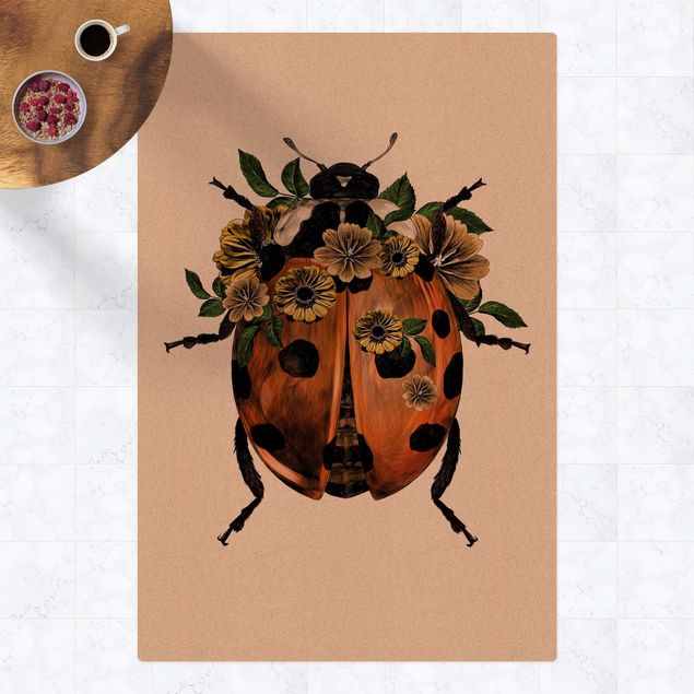 Alfombras modernas Illustration Floral Ladybird