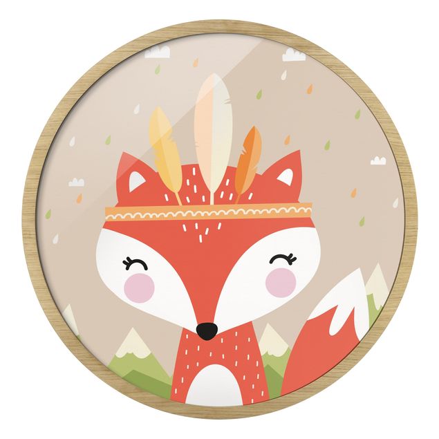 Cuadros rojos Forest Fox