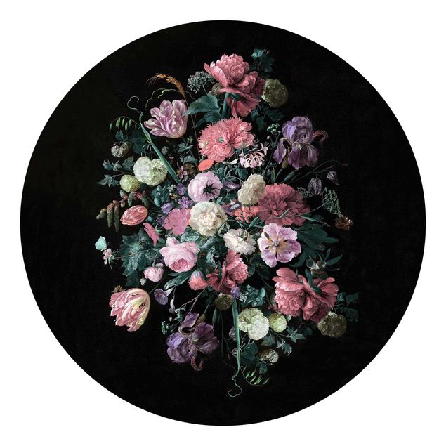 Papel pintado floral Jan Davidsz De Heem - Dark Flower Bouquet