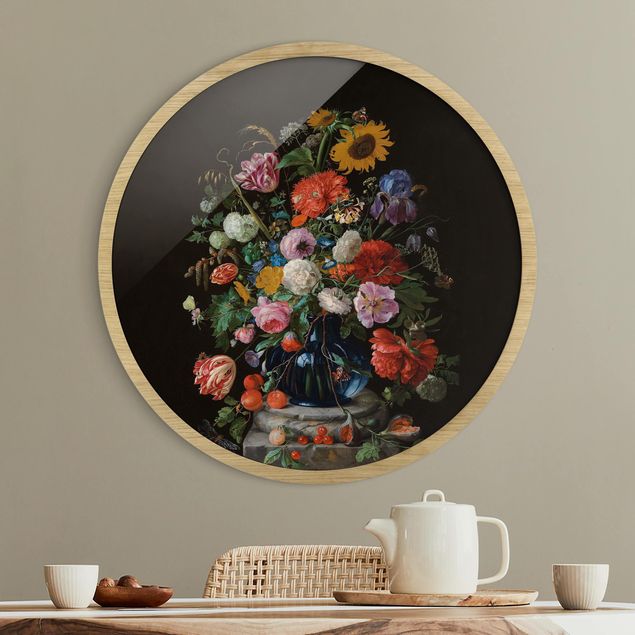 Láminas cuadros famosos Jan Davidsz De Heem - Glass Vase With Flowers