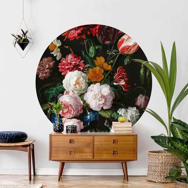 Láminas cuadros famosos Jan Davidsz De Heem - Still Life With Flowers In A Glass Vase
