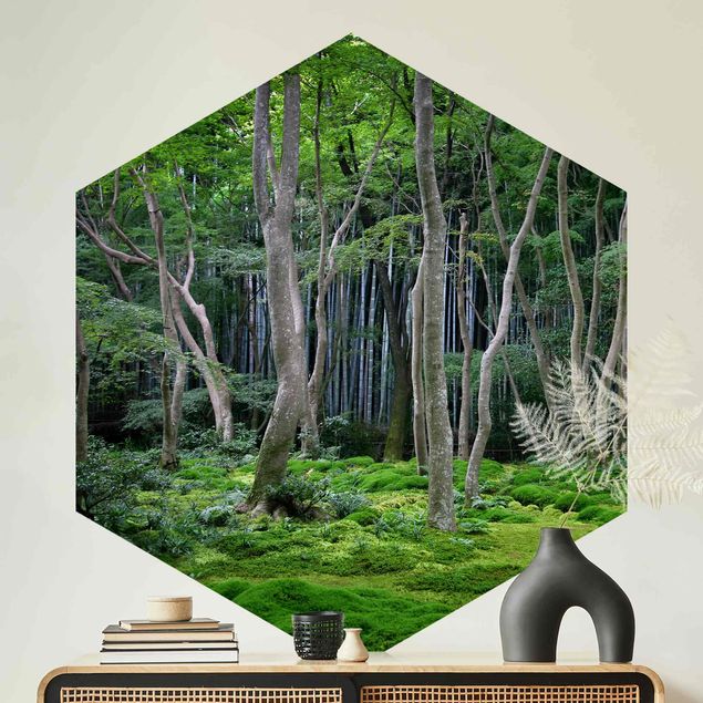 Papeles pintados modernos Japanese Forest
