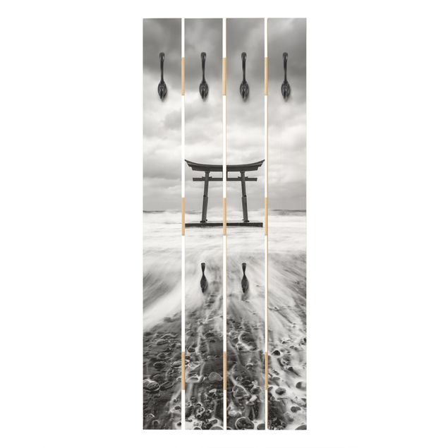 Percha pared Japanese Torii In The Ocean