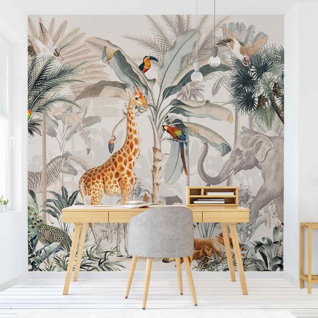 Papel pintado elefantes Jungle Jive