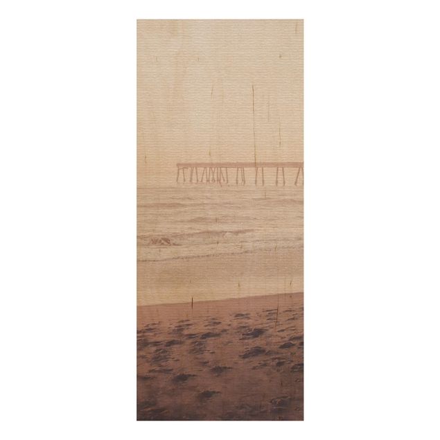 Cuadros de madera paisajes California Crescent Shaped Shore