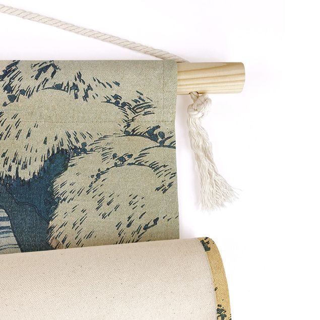 Láminas cuadros famosos Katsushika Hokusai – The Waterfall Of Amida