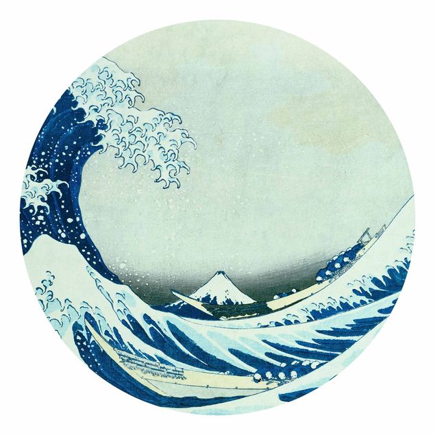 Papel pintado montañas infantil Katsushika Hokusai - The Great Wave At Kanagawa