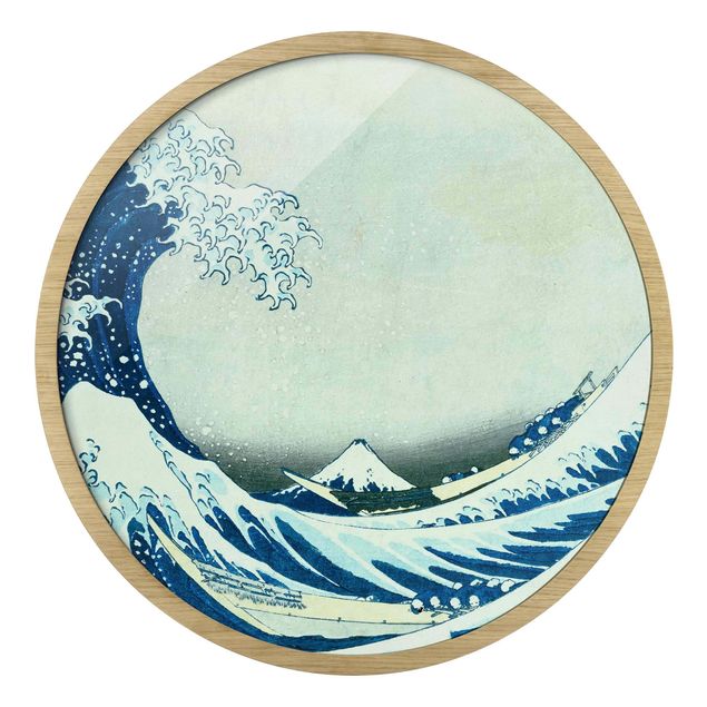 Cuadro con paisajes Katsushika Hokusai - The Great Wave At Kanagawa