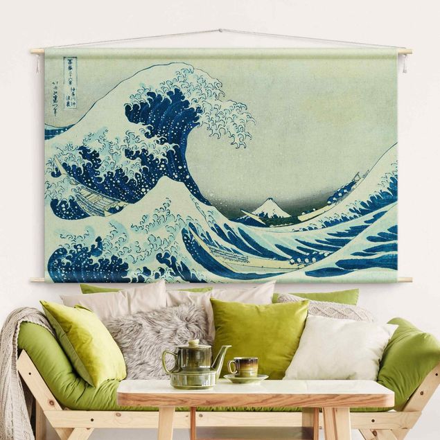 Tapices modernos Katsushika Hokusai - The Great Wave At Kanagawa