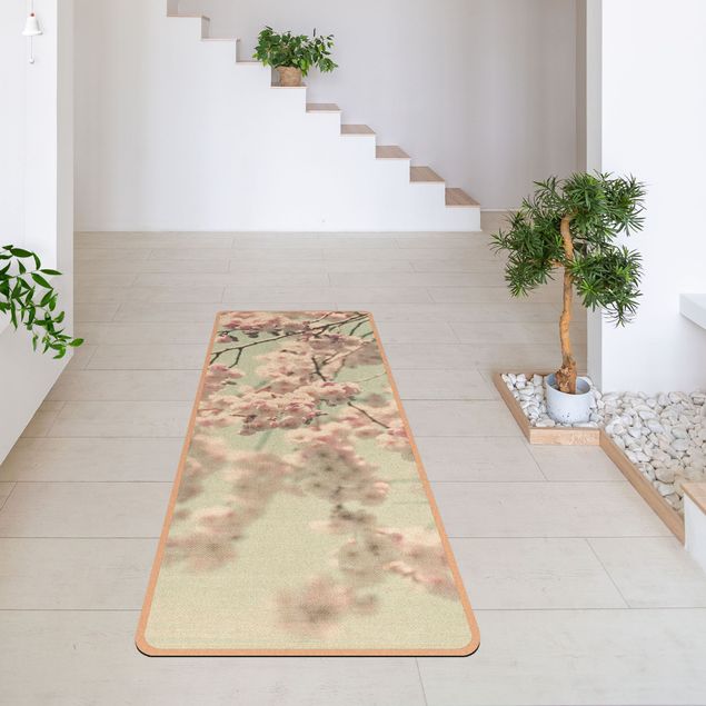 Alfombras color beige Dancing Cherry Blossoms On Canvas