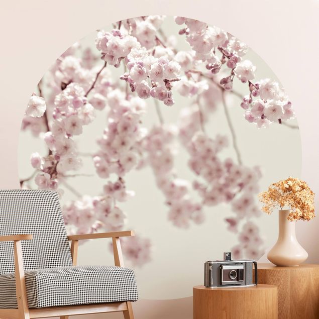 Papel pintado floral Dancing Cherry Blossoms