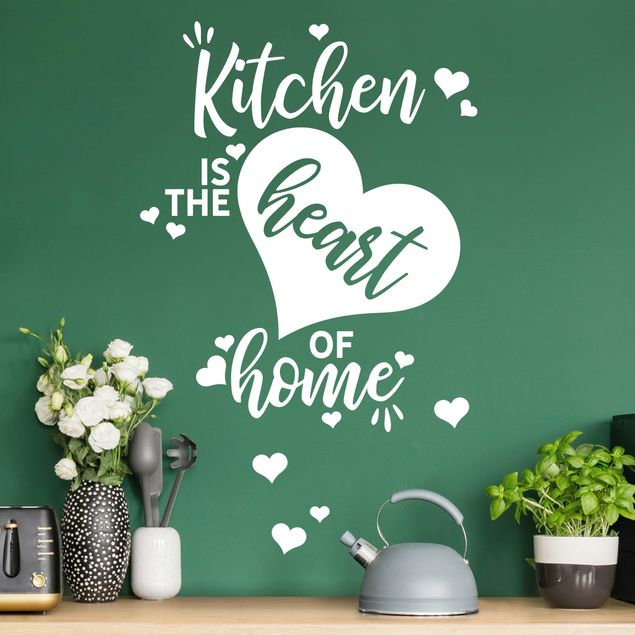 Vinilos de pared casa Kitchen Is The Heart Of Home