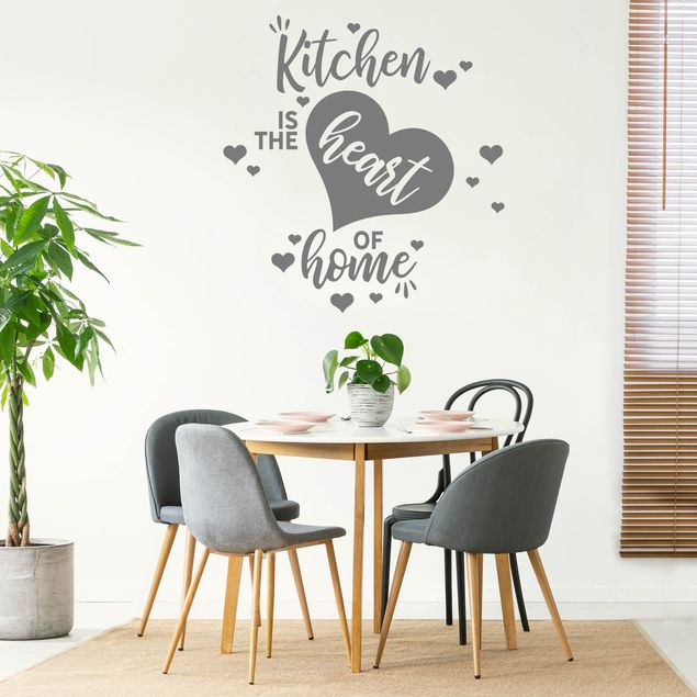 Vinilos frases Kitchen Is The Heart Of Home