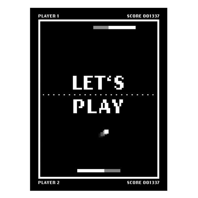 Cuadros frases Classical Video Game In Black And White Let's Play