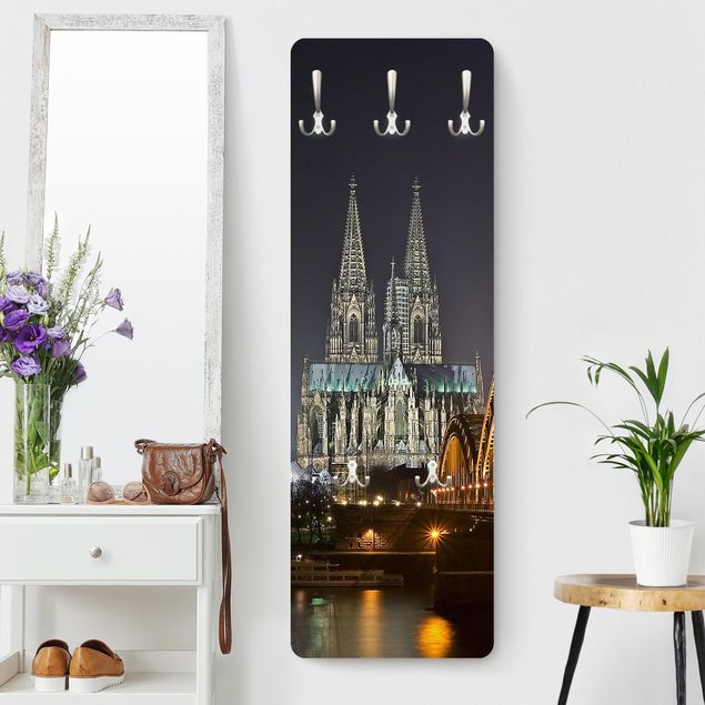 Percheros de pared de arquitectura y skyline Cologne Cathedral