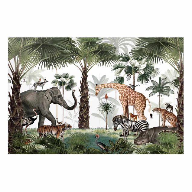 Decoración habitación infantil Kingdom of the jungle animals