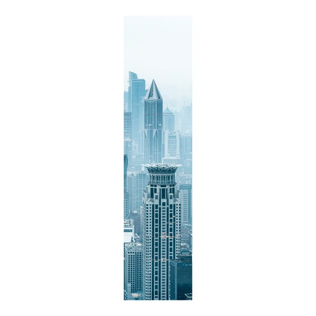 Paneles japoneses arquitectura y skyline Chilly Shanghai