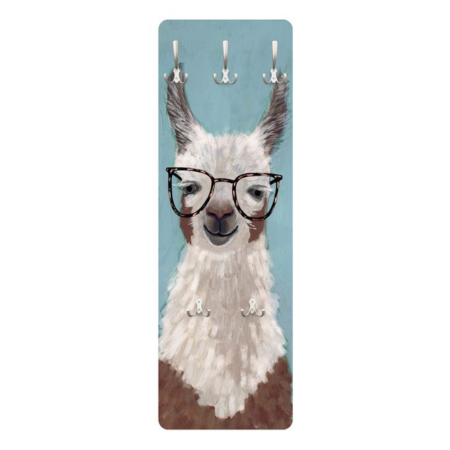 Perchero azul Lama With Glasses II