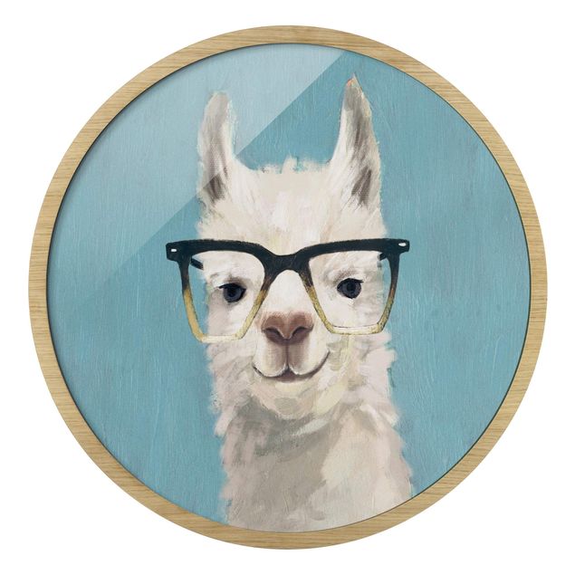 Cuadro azul Lama With Glasses IV
