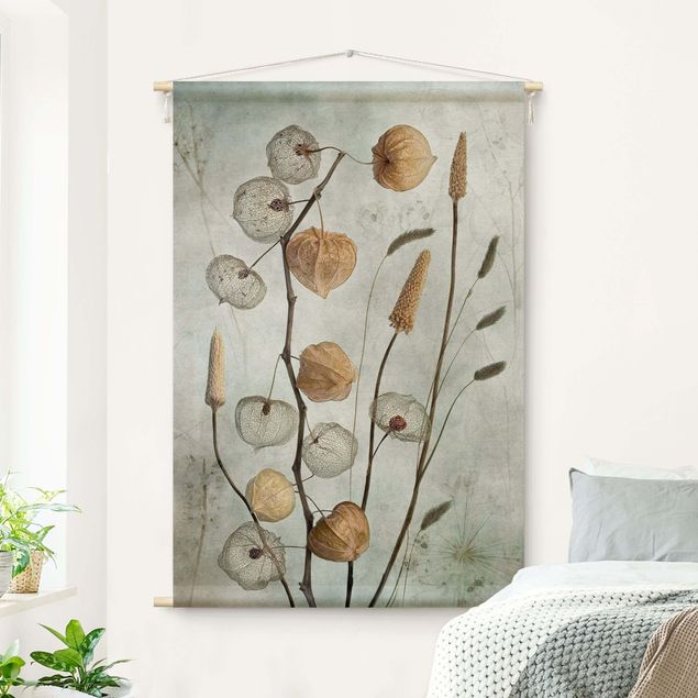 Tapices modernos para pared Physalis Fruit In Autumn