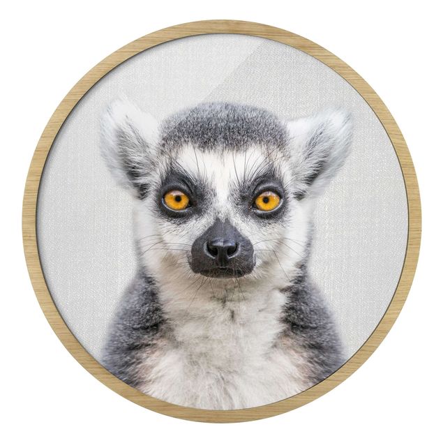 Cuadro redondo Lemur Ludwig