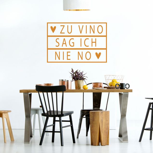 Vinilos pared frases motivadoras Light Boxes - I Never Say No To Vino