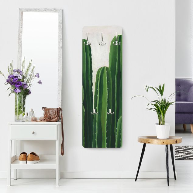 Perchero madera pared Favorite Plants - Cactus