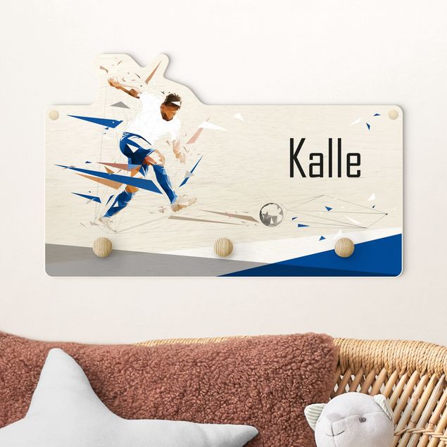 Decoración infantil pared Favourite Club White Blue With Customised Name