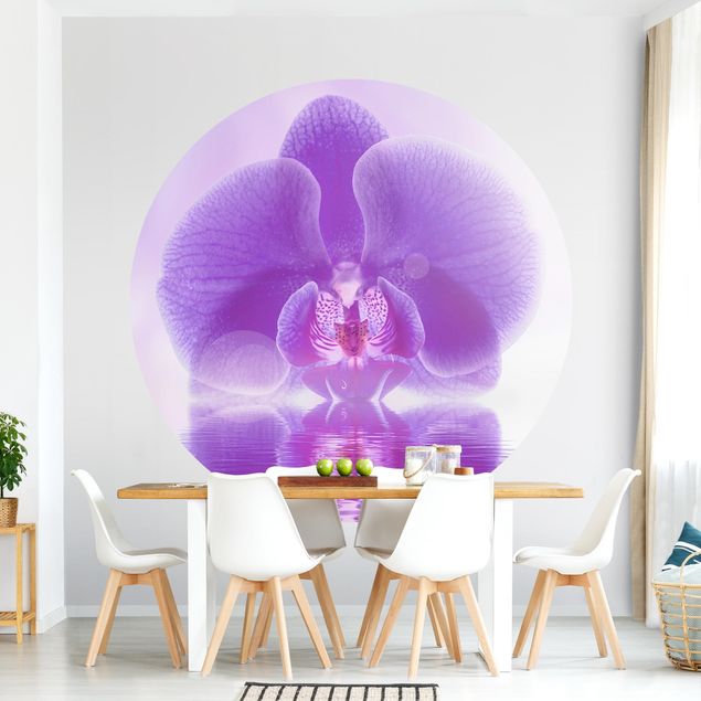 Papel pintado orquídeas Purple Orchid On Water