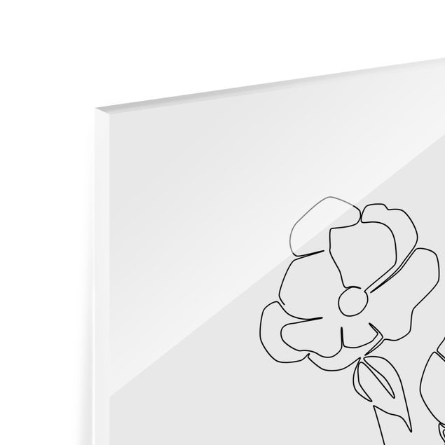 Cuadros modernos Line Art Flowers - Poppy Flower