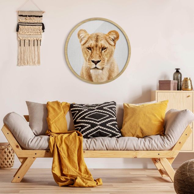 Pósters enmarcados de animales Lioness Lisa