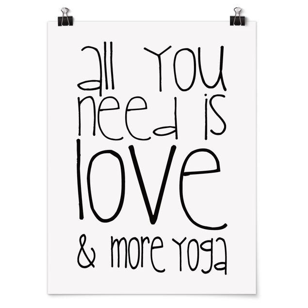 Cuadros frases Love and Yoga
