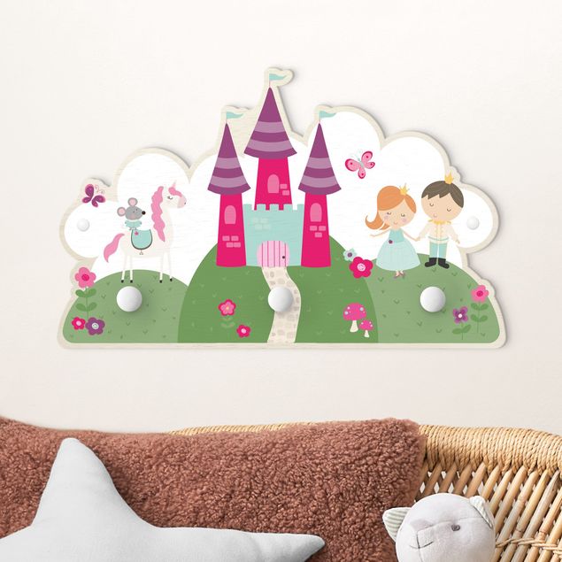 Decoración habitación infantil Fairytale Castle With Prince And Princess