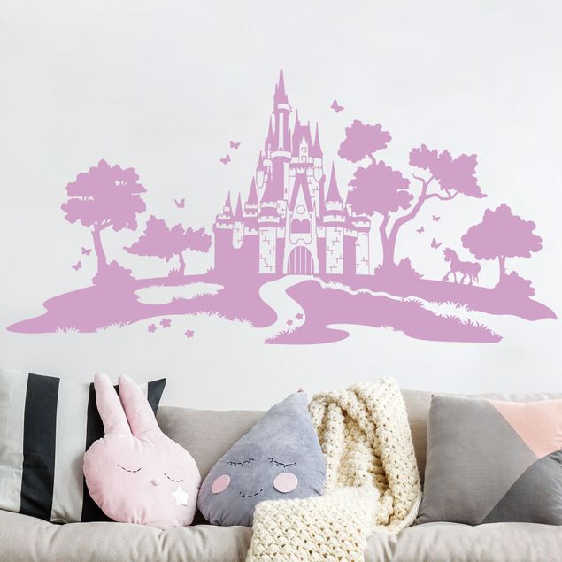 Vinilos unicornios Fairytale castle