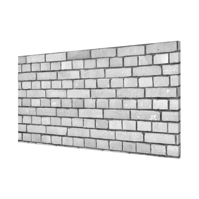 Tableros magnéticos efecto piedra Brick Wallpaper White London