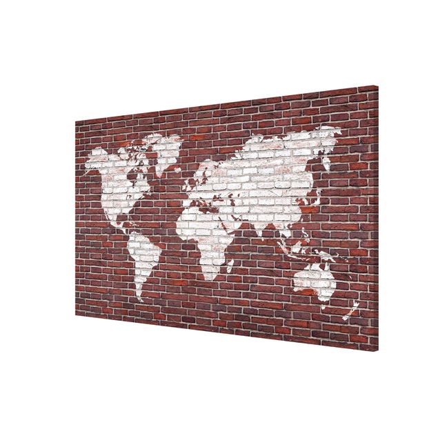 Tableros magnéticos mapamundi Brick World Map