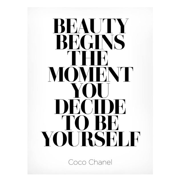 Tableros magnéticos frases Be Yourself Coco Chanel