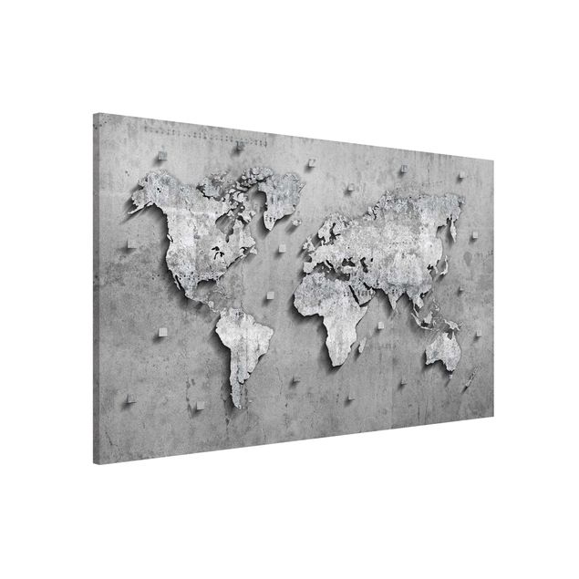 Decoración cocina Concrete World Map